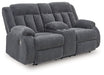 Observation Power Reclining Loveseat with Console - Golden Home Furniture 