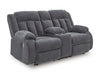Observation Power Reclining Loveseat with Console - Golden Home Furniture 
