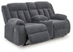 Observation Power Reclining Loveseat with Console - Golden Home Furniture 