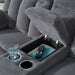 Observation Power Reclining Loveseat with Console - Golden Home Furniture 
