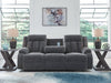 Observation Power Reclining Sofa with Drop Down Table - Golden Home Furniture 