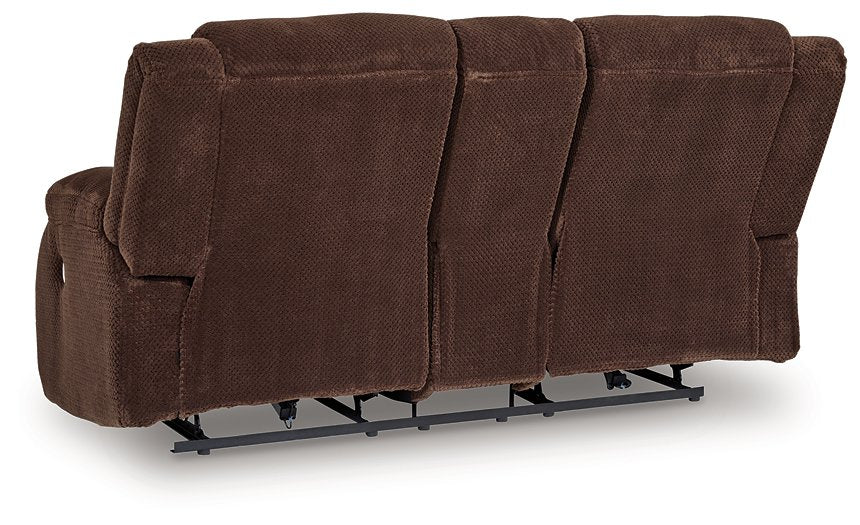 Observation Power Reclining Loveseat with Console - Golden Home Furniture 