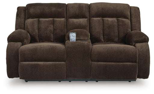 Observation Power Reclining Loveseat with Console - Golden Home Furniture 