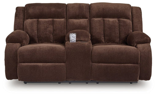 Observation Power Reclining Loveseat with Console - Golden Home Furniture 