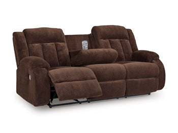 Observation Power Reclining Sofa with Drop Down Table - Golden Home Furniture 