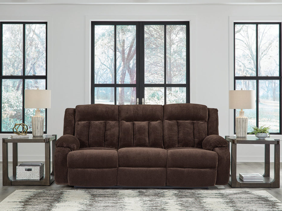 Observation Power Reclining Sofa with Drop Down Table - Golden Home Furniture 