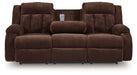 Observation Power Reclining Sofa with Drop Down Table - Golden Home Furniture 
