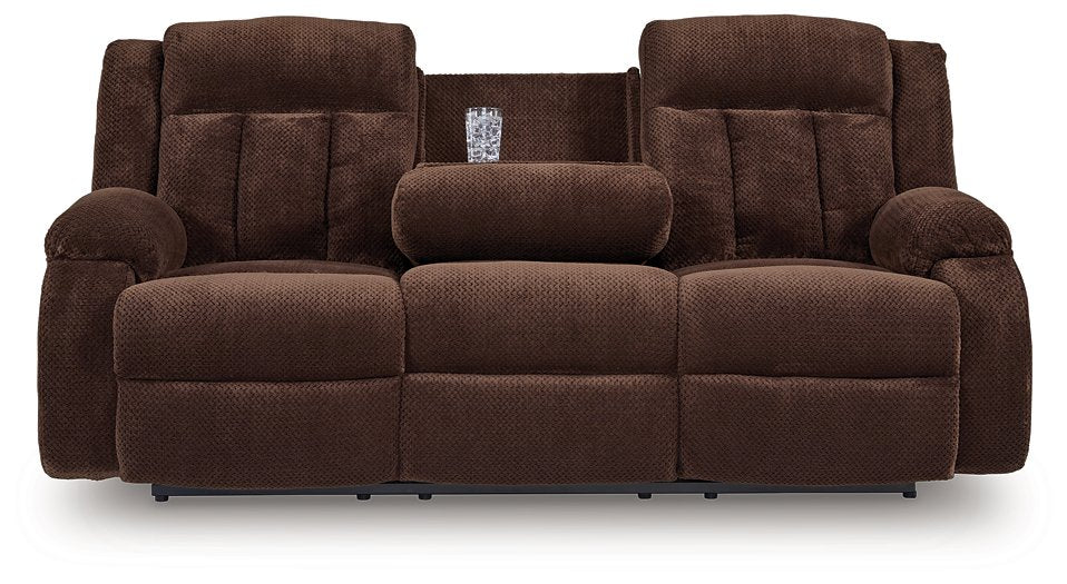 Observation Power Reclining Sofa with Drop Down Table - Golden Home Furniture 