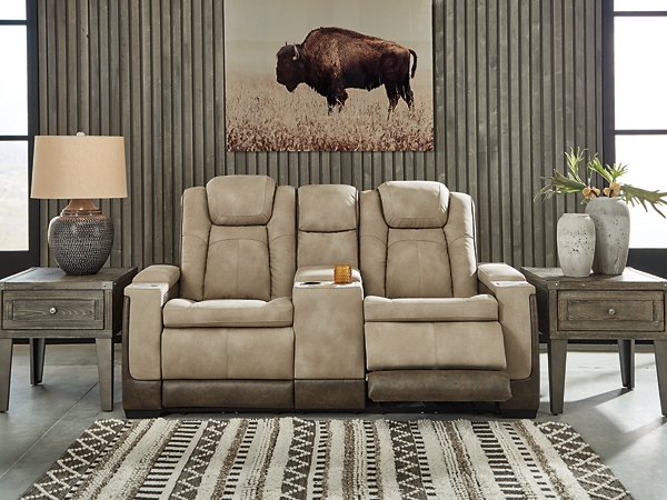 Next-Gen DuraPella Power Reclining Loveseat with Console - Golden Home Furniture (Columbus, OH) - Multi Location