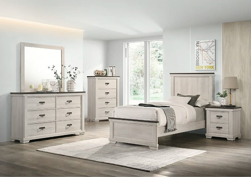 Crown Mark Furniture Leighton Full Panel Bed in White B8180-F - Golden Home Furniture (Columbus, OH) - Multi Location