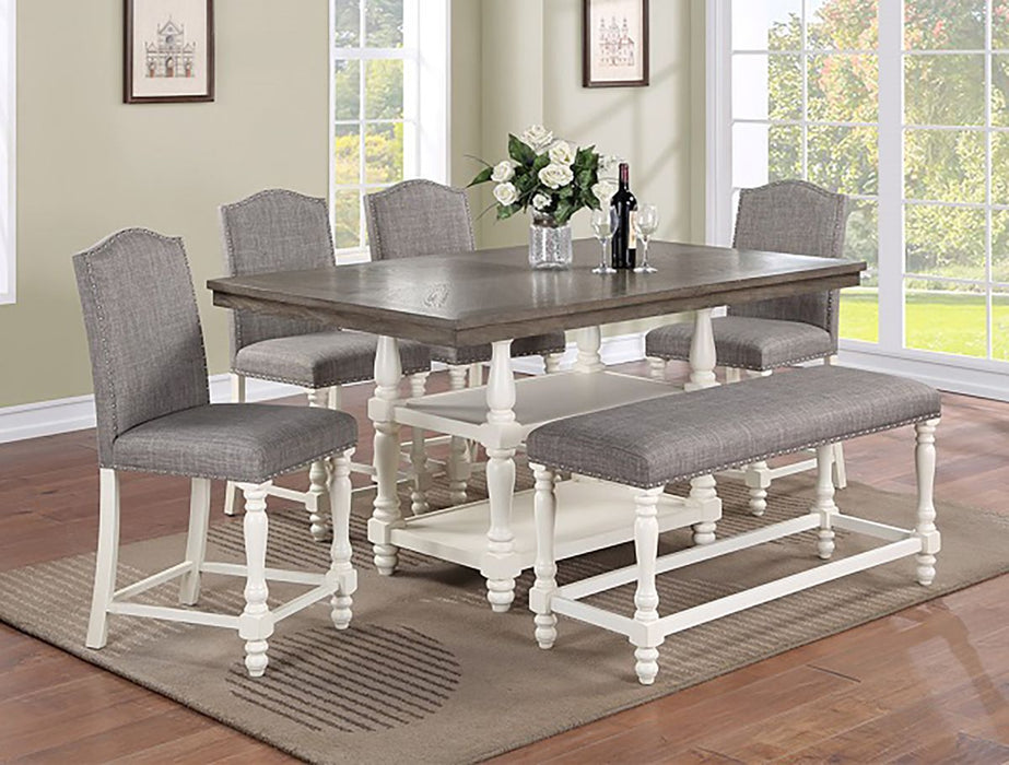 Crown Mark Furniture Langley Counter Height Chair in Gray (Set of 2) - Golden Home Furniture (Columbus, OH) - Multi Location