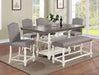Crown Mark Furniture Langley Counter Height Chair in Gray (Set of 2) - Golden Home Furniture (Columbus, OH) - Multi Location