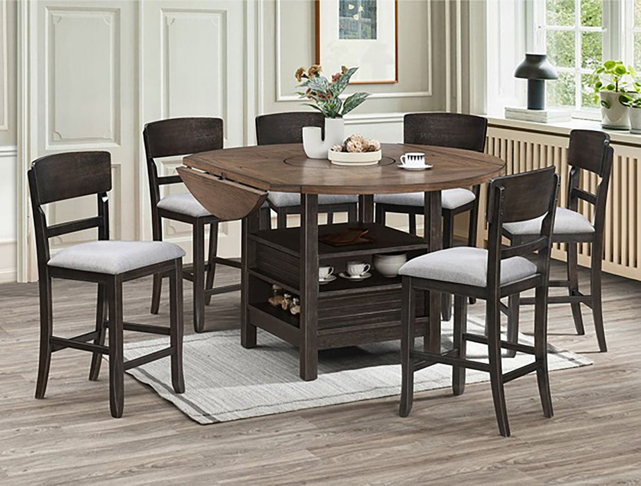 Crown Mark Furniture Oakly Counter Height Chair in Brown (Set of 2) - Golden Home Furniture (Columbus, OH) - Multi Location
