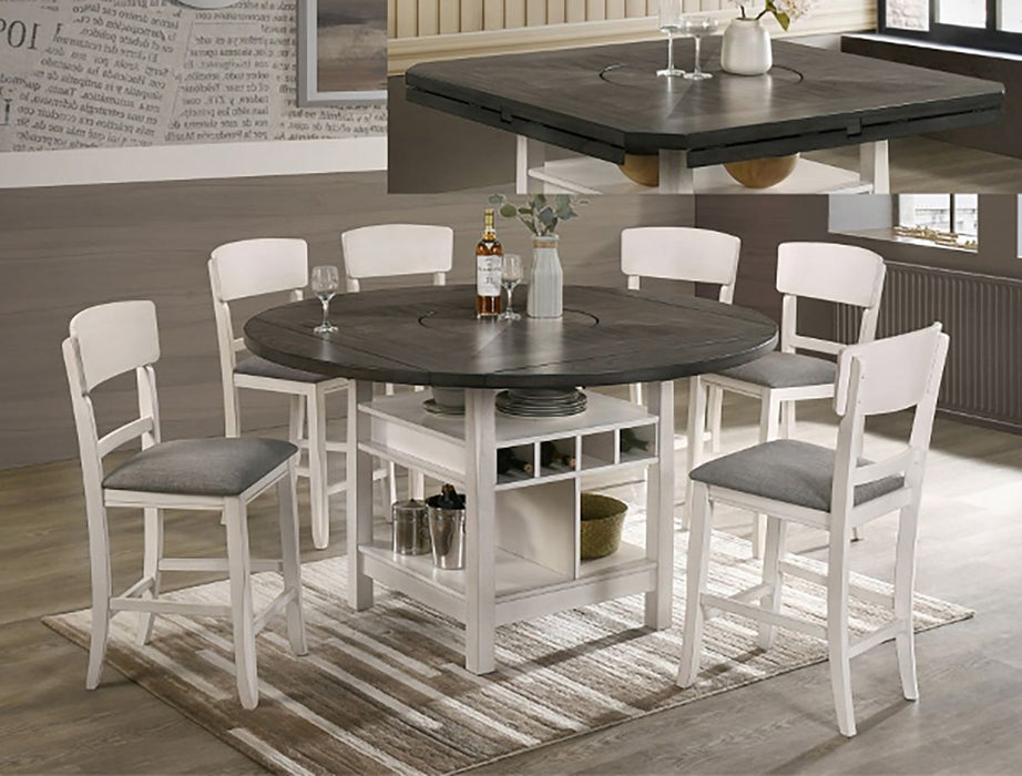 Crown Mark Furniture Conner Counter Height Chair in White (Set of 2) - Golden Home Furniture (Columbus, OH) - Multi Location
