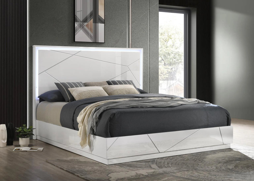 White/Gray Line Dresser