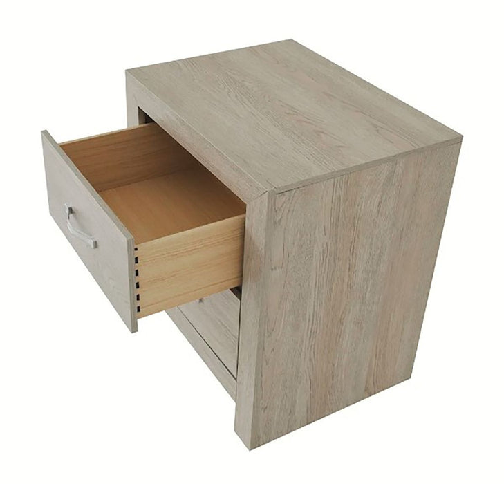 Crown Mark Furniture Jaylen 2 Drawer Nightstand in Gray - Golden Home Furniture (Columbus, OH) - Multi Location