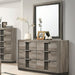 Crown Mark Furniture Rangley 6 Drawer Dresser in Brown - Golden Home Furniture (Columbus, OH) - Multi Location