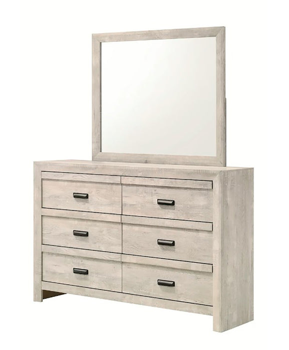 Crown Mark Furniture Valor 6 Drawer Dresser in Gray - Golden Home Furniture (Columbus, OH) - Multi Location
