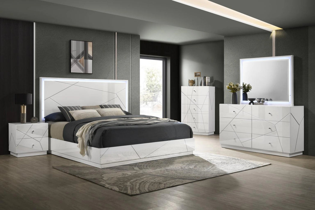 King Bed Frame - Dresser - Mirror - Chest - Nightstand