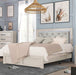 Crown Mark Furniture Jaylen King Upholstered Panel Bed in Gray - Golden Home Furniture (Columbus, OH) - Multi Location