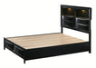 Crown Mark Furniture Fallon Queen Platform Bed with Storage in Black B4288-Q - Golden Home Furniture (Columbus, OH) - Multi Location