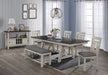 Crown Mark Maribelle Bench in Chalk/Grey - Golden Home Furniture (Columbus, OH) - Multi Location