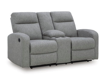 Gauntlet Reclining Loveseat with Console - Golden Home Furniture (Columbus, OH) - Multi Location