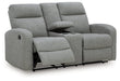 Gauntlet Reclining Loveseat with Console - Golden Home Furniture (Columbus, OH) - Multi Location