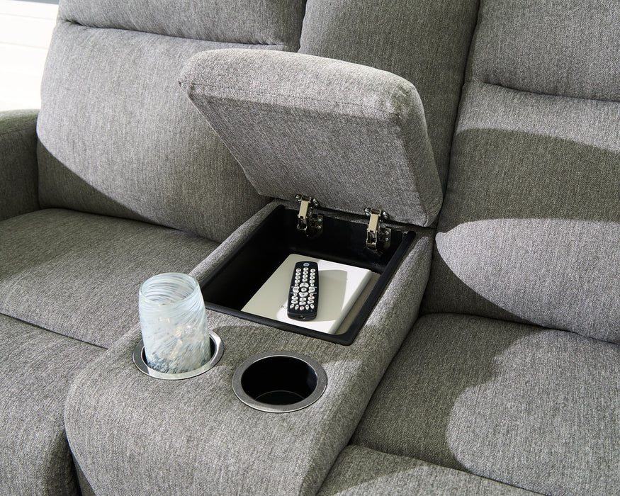 Gauntlet Reclining Loveseat with Console - Golden Home Furniture (Columbus, OH) - Multi Location