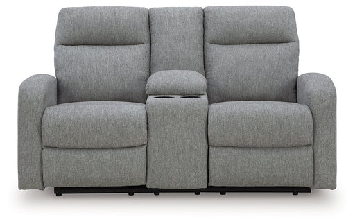 Gauntlet Reclining Loveseat with Console - Golden Home Furniture (Columbus, OH) - Multi Location