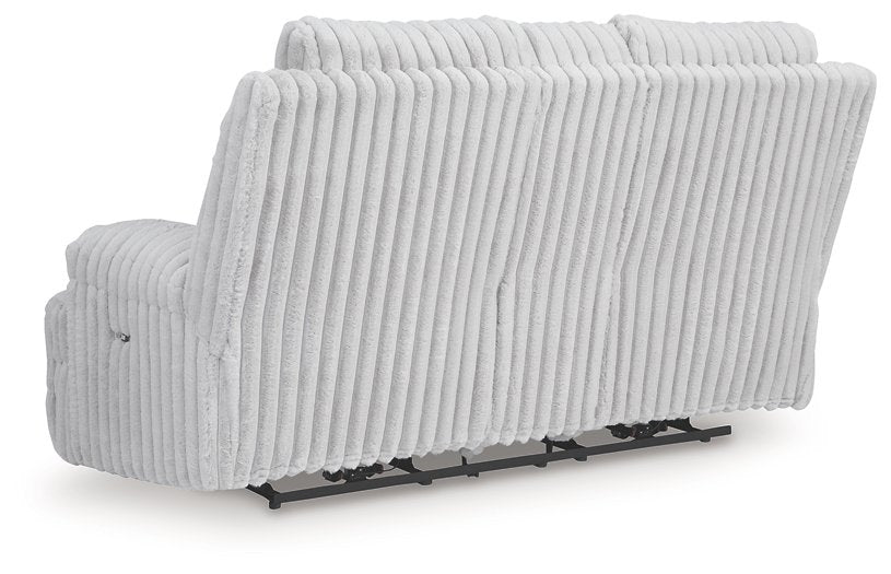 Rhines Falls Power Reclining Loveseat with Console - Golden Home Furniture (Columbus, OH) - Multi Location