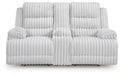 Rhines Falls Power Reclining Loveseat with Console - Golden Home Furniture (Columbus, OH) - Multi Location
