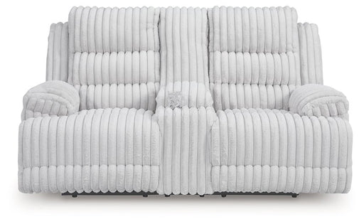 Rhines Falls Power Reclining Loveseat with Console - Golden Home Furniture (Columbus, OH) - Multi Location