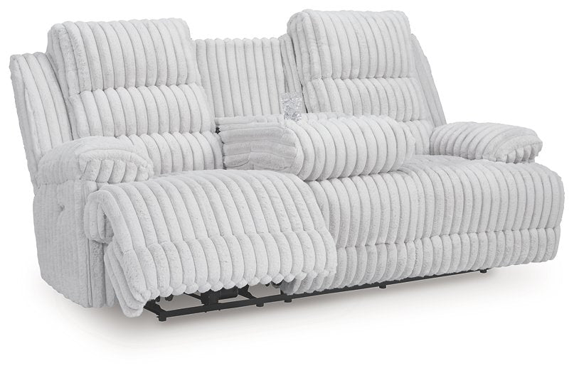 Rhines Falls Power Reclining Sofa with Drop Down Table - Golden Home Furniture (Columbus, OH) - Multi Location