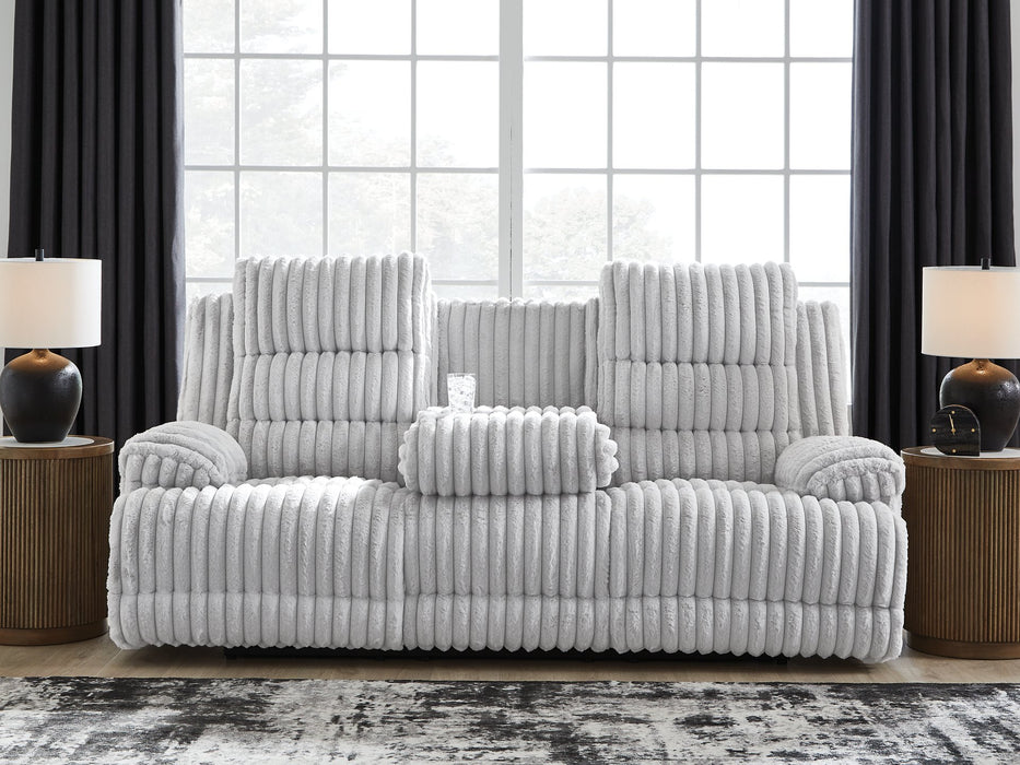 Rhines Falls Power Reclining Sofa with Drop Down Table - Golden Home Furniture (Columbus, OH) - Multi Location