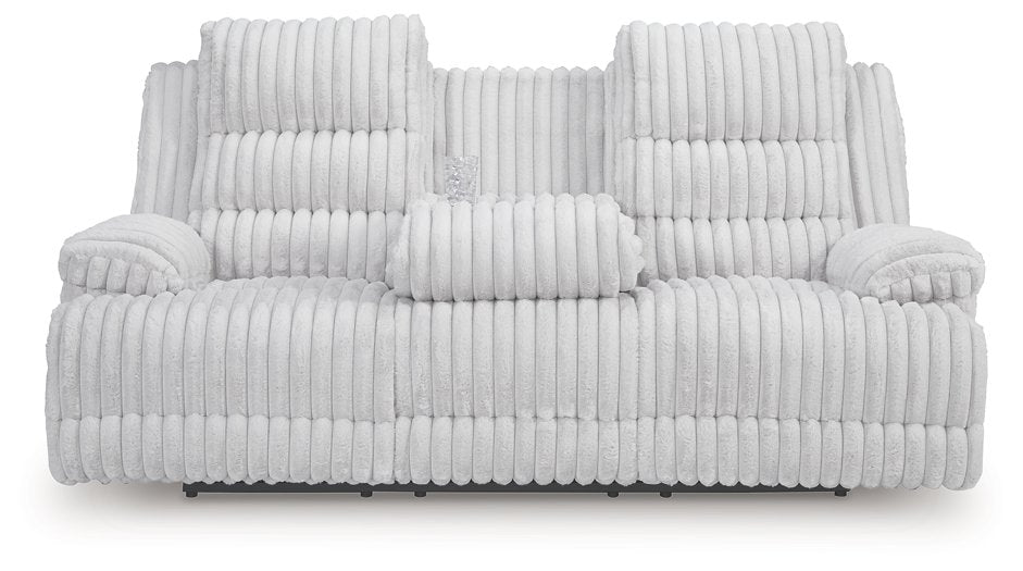 Rhines Falls Power Reclining Sofa with Drop Down Table - Golden Home Furniture (Columbus, OH) - Multi Location