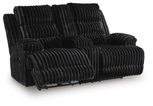 Rhine Falls Reclining Loveseat with Console - Golden Home Furniture 