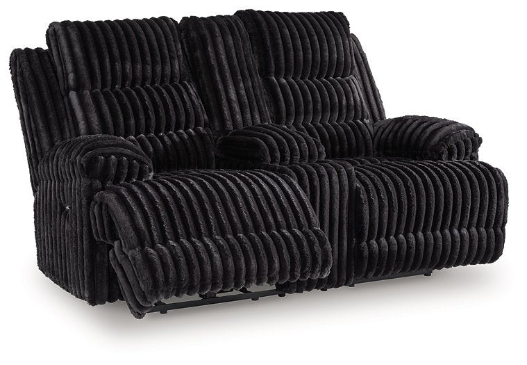 Rhine Falls Reclining Loveseat with Console - Golden Home Furniture (Columbus, OH) - Multi Location