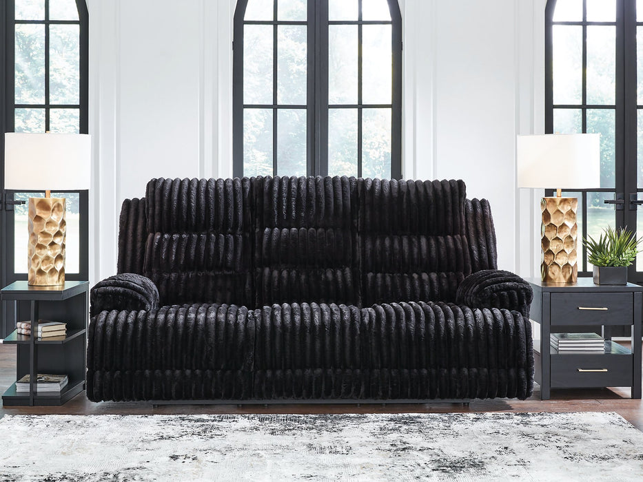 Rhine Falls Power Reclining Sofa with Drop Down Table - Golden Home Furniture (Columbus, OH) - Multi Location