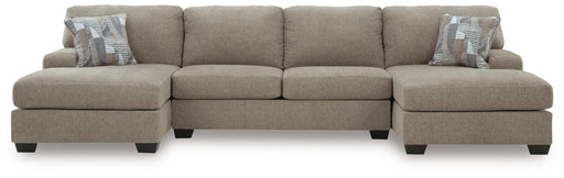 Newellen Sectional with Double Chaise - Golden Home Furniture 