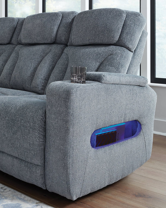 Studio Cave Power Reclining Sofa - Golden Home Furniture 