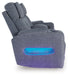 Studio Cave Power Reclining Loveseat with Console - Golden Home Furniture 