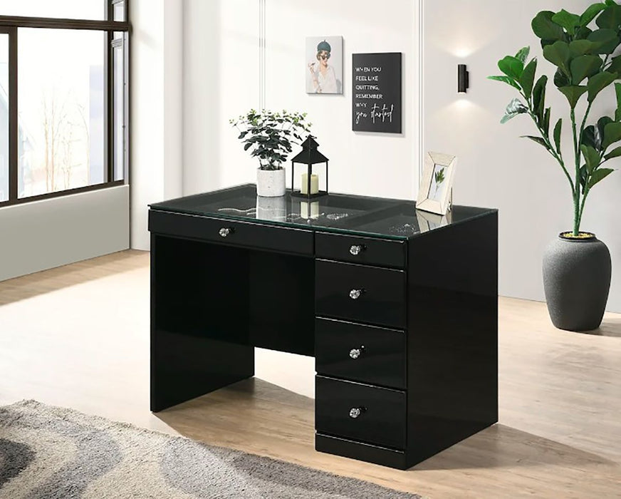 Crown Mark Furniture Morgan Vanity in Black B4851BK - Golden Home Furniture (Columbus, OH) - Multi Location