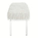 Crown Mark Furniture Fatima Bench in White - Golden Home Furniture (Columbus, OH) - Multi Location