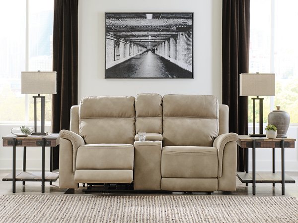 Next-Gen DuraPella Power Reclining Loveseat with Console - Golden Home Furniture (Columbus, OH) - Multi Location
