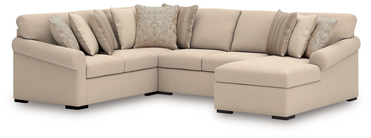LadyMae Sectional with Chaise - Golden Home Furniture (Columbus, OH) - Multi Location
