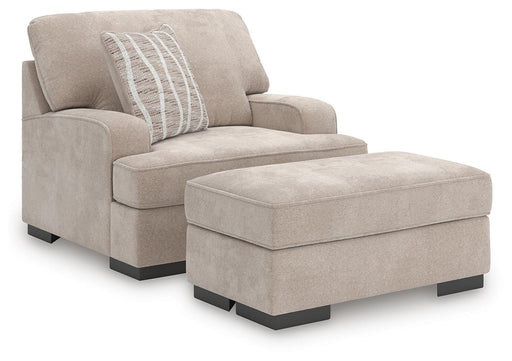 High Profile Chair & Ottoman Living Room Set - Golden Home Furniture 