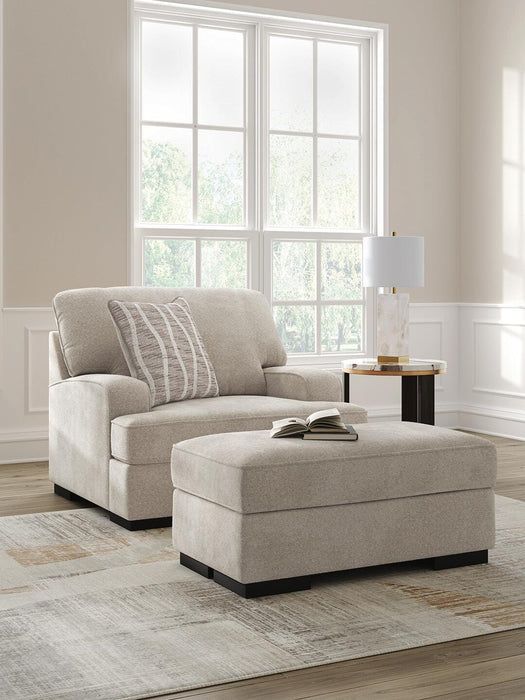 High Profile Chair & Ottoman Living Room Set - Golden Home Furniture 
