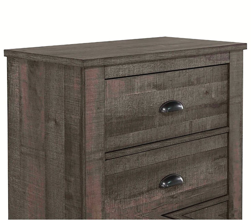 Crown Mark Furniture Coralee 5 Drawer Chest in Gray - Golden Home Furniture (Columbus, OH) - Multi Location