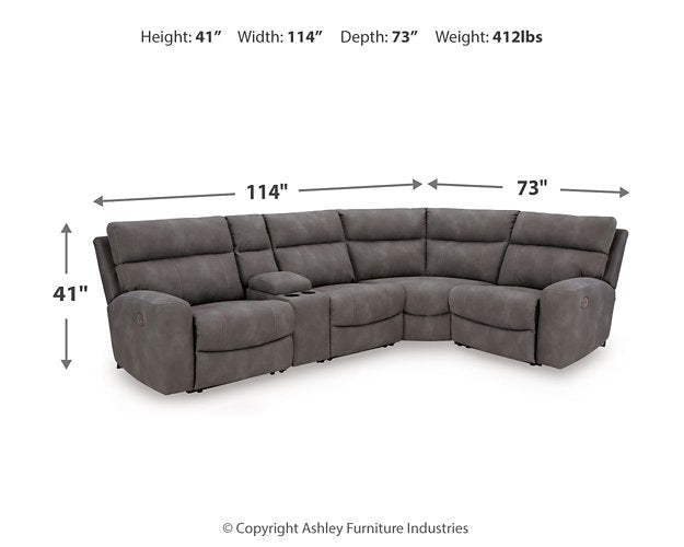 Next-Gen DuraPella Power Reclining Sectional - Golden Home Furniture (Columbus, OH) - Multi Location